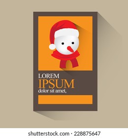 Christmas modern business cover design