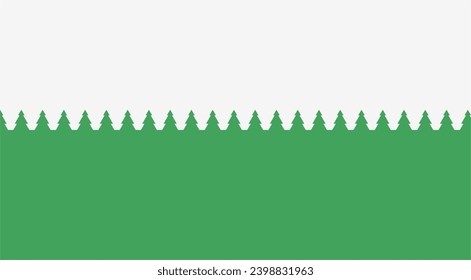 Christmas in modern minimalist geometric style. Colorful illustration in flat vector cartoon style. Christmas tree with geometric pattern.