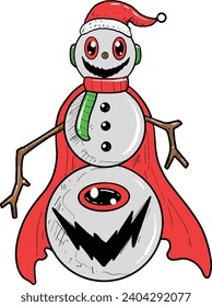 Juego de vectores Snowman de Navidad