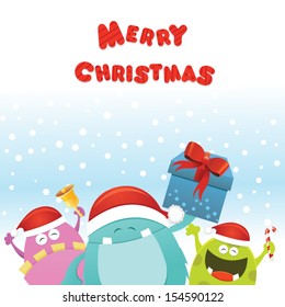 Christmas Monsters Card