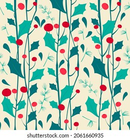 Christmas mood seamless pattern vector illustration design print