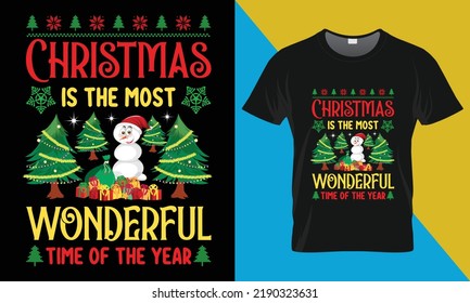 Christmas is the most wonderful time of the year, This is Christmas  typography Vector  t-shirt design. Christmas merchandise designs. 
This design is perfect for t-shirts, posters, cards, bags, mugs 