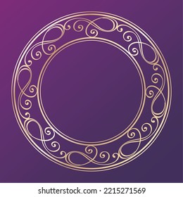 Christmas motif frame design set. Gorgeous and elegant design material