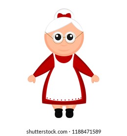 Christmas Mrs. Claus cartoon character