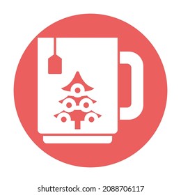 Christmas mug vector icon  Which Can Easily Modify Or Edit 

