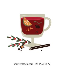 Navidades mulled wine icon Clipart avatar logotipo aislado ilustración