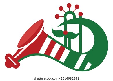 Christmas musical instrument royalty vector