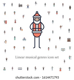 christmas musician icon. musical genres icons universal set for web and mobile