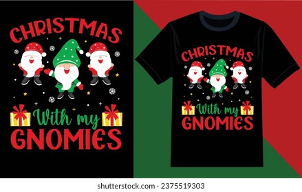 Weihnachten mit meinen Gnomaden Weihnachtsgeschenk Vektor Design