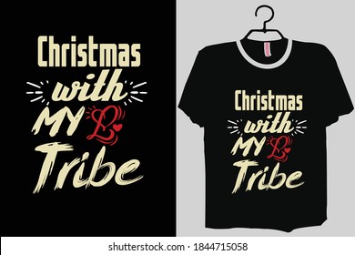 Christmas with My Tribe shirt, Merry Christmas Shirts, Merry Christmas 2020 TShirt, Christmas 2020 Shirt