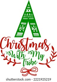 christmas with my vibe. Matching Family Christmas Shirts. Christmas Gift. Family Christmas. Sticker. Card.