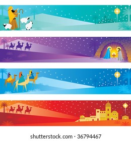 Christmas Nativity Banners