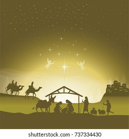 Christmas nativity scene