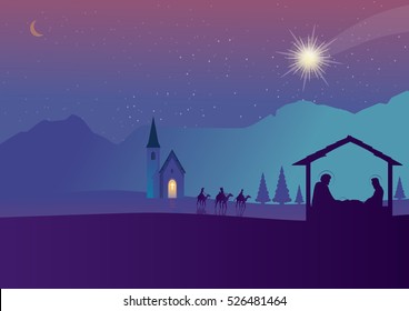  Christmas nativity scene of baby Jesus 