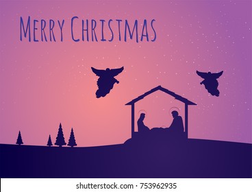 Christmas nativity scene of baby Jesus
