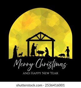 Natal cena de Natal fundo. Ilustração vetorial.