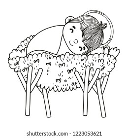 christmas nativity scene cartoon