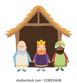 christmas nativity scene cartoon