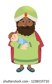 christmas nativity scene cartoon