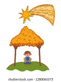 christmas nativity scene cartoon