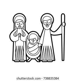 christmas nativity scene holy family jesus mary and joseph