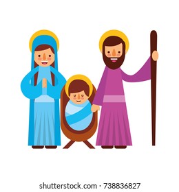 christmas nativity scene holy family jesus mary and joseph