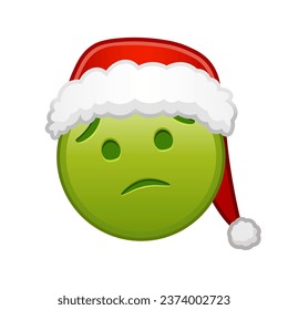Christmas nauseated face Large size of yellow emoji smile