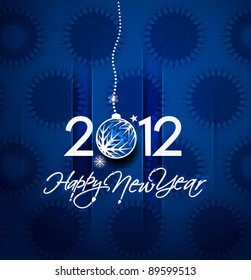 Christmas & new year 2012 poster background. Vector illustration