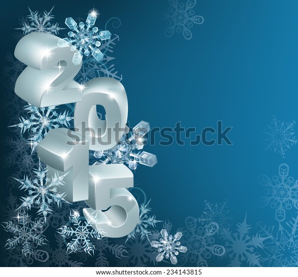 Christmas New Year 2015 Decorations Background Stock Vector