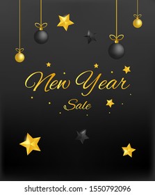 Christmas and New Year 2020 posters and invitation. Vector illustration. Winter festive holiday invitations with geometric decorations. Vector eps 10
