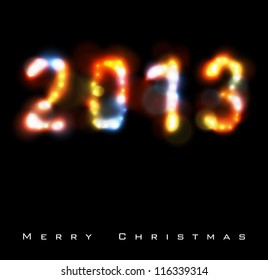 Christmas / New Year background 2013. Eps10 vector.