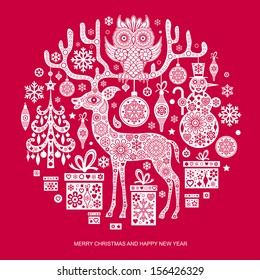 christmas and new year background 