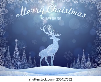 Christmas and New Year background