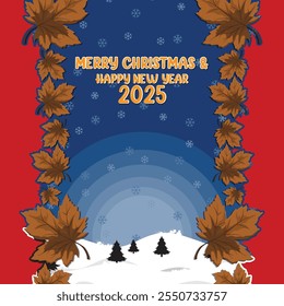 Christmas and New Year background