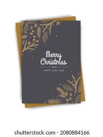 Antecedentes de Navidad y Año Nuevo. Brillante composición de vacaciones de invierno. Tarjeta de saludo, cartel, afiche
