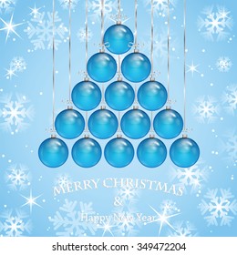 Christmas and New Year background with  Christmas decorations .Poster for New Year with Christmas decorations .Postcard