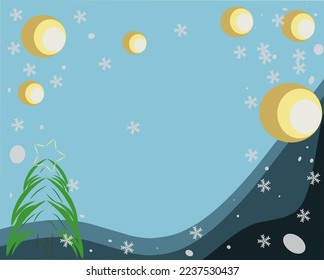 Christmas and new year background. Background design with christmas elements. Winter holiday composition. Christmas and New Year holidays. Greeting cards, banners, poster.