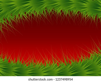 Christmas and New Year background with fir branches