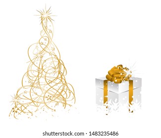 Christmas (New Year) Background. Greeting Card Design.