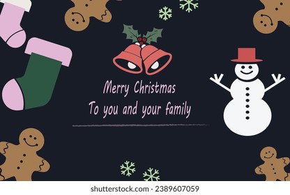 Christmas and new year background .Modern universal artistic template. Merry Christmas Corporate Holiday Cards and invitations. with cute christmas and new year themed icons and background designs.