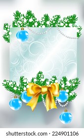 Christmas and New Year background with place for text 