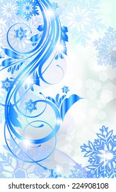 Christmas and New Year background with place for text 