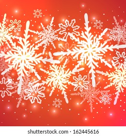 Christmas and New year background with snowflake
