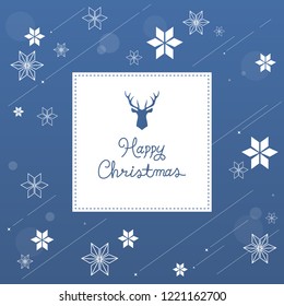 Christmas and new year background with snowflakes.