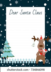 Christmas and New year background template decorated with ornaments around border frame.