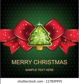 Christmas and New Year. Christmas background with Christmas tree. vector illustration.