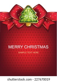 Christmas and New Year. Christmas background with Christmas tree. vector illustration.