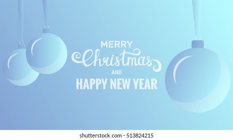 Christmas and New Year background. Usable for web.Background with modern trendy gradient and Christmas typography. 