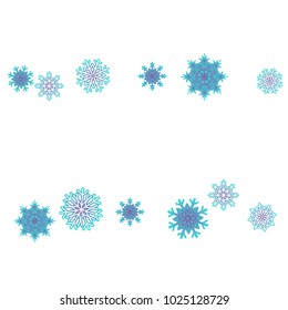Christmas and New Year background vector with falling snowflakes. The effect of decorating snowflakes. Winter vacation. Well suited for a Christmas card, banner or poster. EPS 10