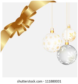 Christmas and New Year background. Vector illustration. EPS 10 with transparency.